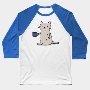 Coffee Cat T-Shirt Baseball T-Shirt